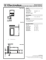 Preview for 2 page of Electrolux 168233 Specification Sheet