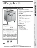 Preview for 1 page of Electrolux 168747 (7PCSE2AU) Specifications