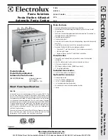 Electrolux 168747 (7PCSE2AU) Specifications preview