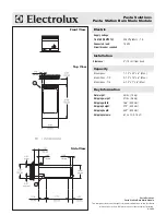 Preview for 2 page of Electrolux 168769 Specification Sheet