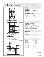 Preview for 2 page of Electrolux 200373 Specification Sheet