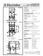 Предварительный просмотр 2 страницы Electrolux 200373 Specification Sheet