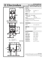 Preview for 2 page of Electrolux 200375 Specification Sheet