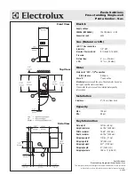 Preview for 2 page of Electrolux 200396 (NCPG400U) Specification Sheet