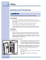 Preview for 4 page of Electrolux 216802800 Use & Care Manual