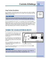 Preview for 15 page of Electrolux 216802800 Use & Care Manual