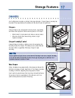 Preview for 17 page of Electrolux 216802800 Use & Care Manual