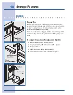 Preview for 18 page of Electrolux 216802800 Use & Care Manual