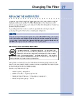 Preview for 27 page of Electrolux 216802800 Use & Care Manual