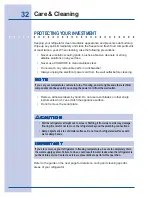 Preview for 32 page of Electrolux 216802800 Use & Care Manual