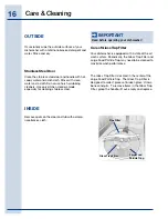 Preview for 16 page of Electrolux 24 Use & Care Manual