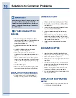 Preview for 18 page of Electrolux 24 Use & Care Manual