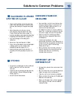 Preview for 19 page of Electrolux 24 Use & Care Manual