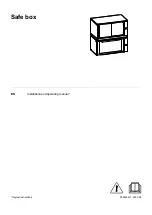 Preview for 1 page of Electrolux 240025 Installation And Operating Manual