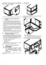 Предварительный просмотр 14 страницы Electrolux 240025 Installation And Operating Manual