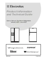 Preview for 1 page of Electrolux 240379005 Technical Manual