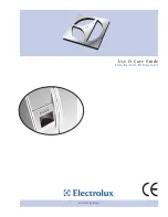 Preview for 1 page of Electrolux 241737900 Use And Care Manual