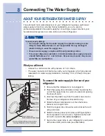 Preview for 8 page of Electrolux 241737900 Use And Care Manual