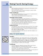 Preview for 26 page of Electrolux 241737900 Use And Care Manual