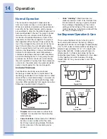 Предварительный просмотр 14 страницы Electrolux 241927600 Use & Care Manual