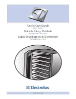 Preview for 1 page of Electrolux 241957000 Use And Care Manual