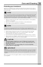 Preview for 15 page of Electrolux 242232501 Use And Care Manual