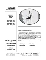 Electrolux 253.44382407 Repair Parts List Manual preview