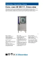 Preview for 1 page of Electrolux 260708 Specifications