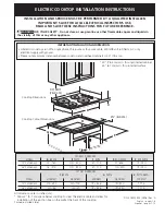 Electrolux 30" Coil Elements Installation Instructions Manual preview