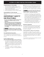 Preview for 3 page of Electrolux 30" Coil Elements Installation Instructions Manual