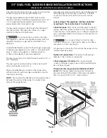 Preview for 6 page of Electrolux 30" DUAL FUEL Installation Instructions Manual