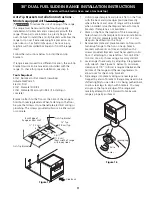 Preview for 11 page of Electrolux 30" DUAL FUEL Installation Instructions Manual