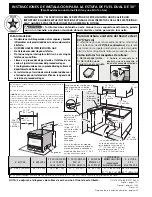 Preview for 12 page of Electrolux 30" DUAL FUEL Installation Instructions Manual