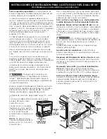 Preview for 17 page of Electrolux 30" DUAL FUEL Installation Instructions Manual