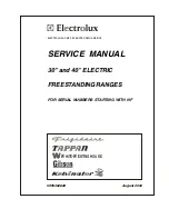 Preview for 1 page of Electrolux 30" Electric/Microwave Combination Wall Oven Service Manual