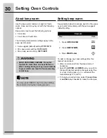 Preview for 30 page of Electrolux 30" FREE-STANDING GAS WAVE-TOUCHTM RANGE 316471110 Use And Care Manual