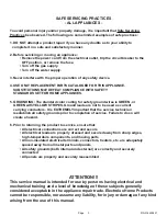 Предварительный просмотр 3 страницы Electrolux 30" GAS FREESTANDING RANGES Service Update Manual