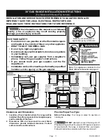 Preview for 11 page of Electrolux 30" GAS FREESTANDING RANGES Service Update Manual