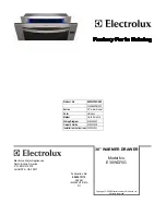 Preview for 1 page of Electrolux 31266300870S2 Factory Parts Catalog