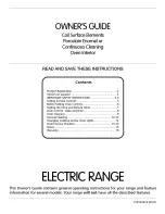 Electrolux 316135916 Owner'S Manual preview