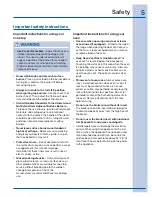 Preview for 5 page of Electrolux 316471200 Use And Care Manual