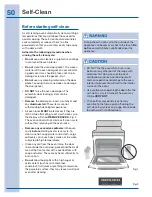 Preview for 50 page of Electrolux 316471200 Use And Care Manual