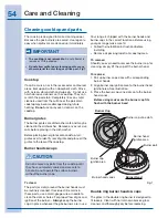 Preview for 54 page of Electrolux 316471200 Use And Care Manual