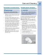 Preview for 57 page of Electrolux 316471200 Use And Care Manual