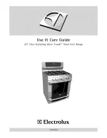 Предварительный просмотр 1 страницы Electrolux 316471210 Use & Care Manual