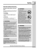 Предварительный просмотр 3 страницы Electrolux 316471210 Use & Care Manual