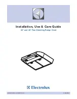 Electrolux 316488521 Installation, Use & Care Manual preview