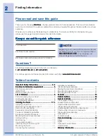 Preview for 2 page of Electrolux 316488522 Installation, Use & Care Manual