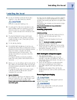 Preview for 7 page of Electrolux 316488524 Installation, Use & Care Manual