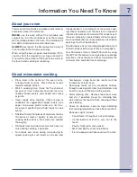 Preview for 7 page of Electrolux 316495005 Use & Care Manual